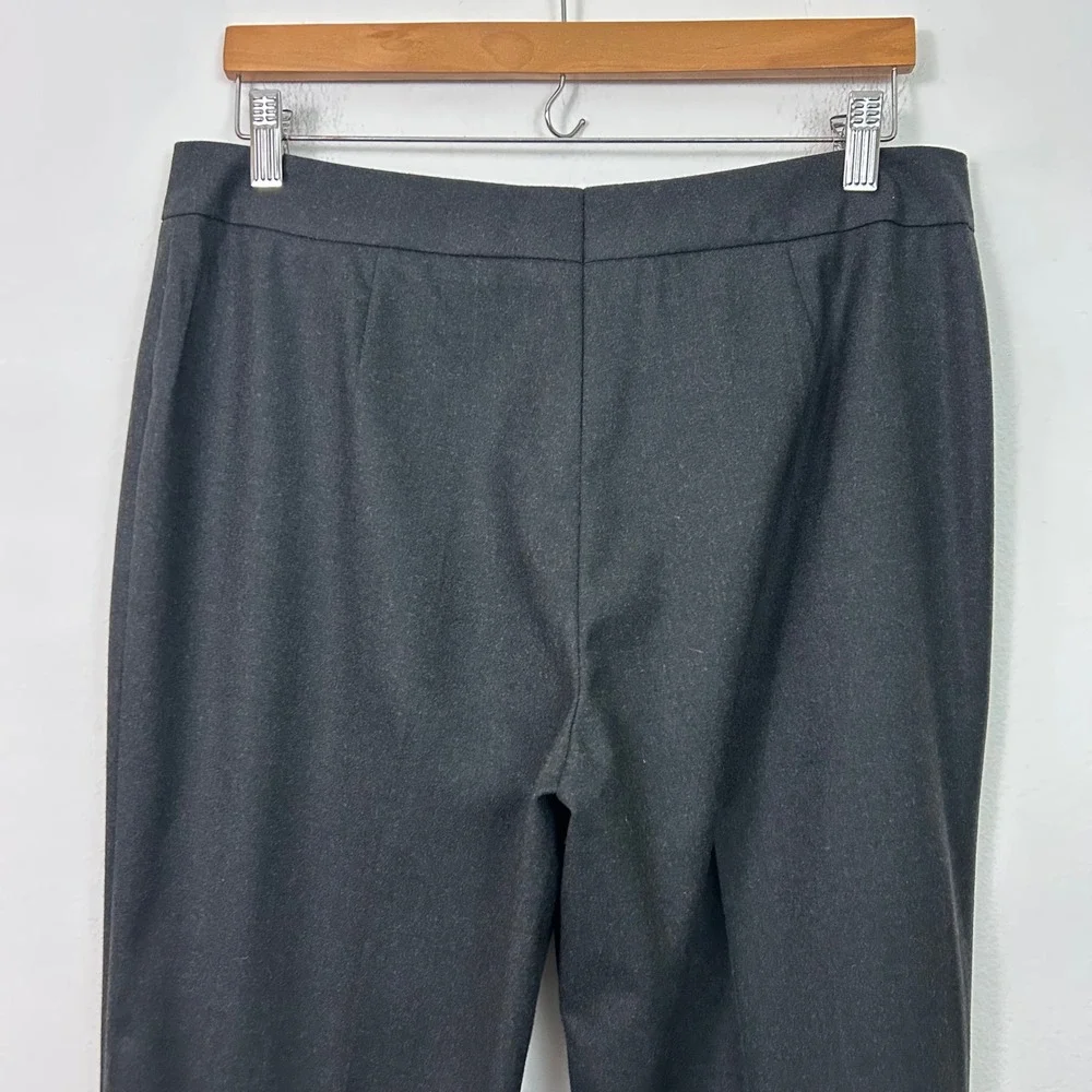 Escada Dark Gray Wool Blend Straight Leg Dress Pants Trousers Size 12 US/42‎ EU